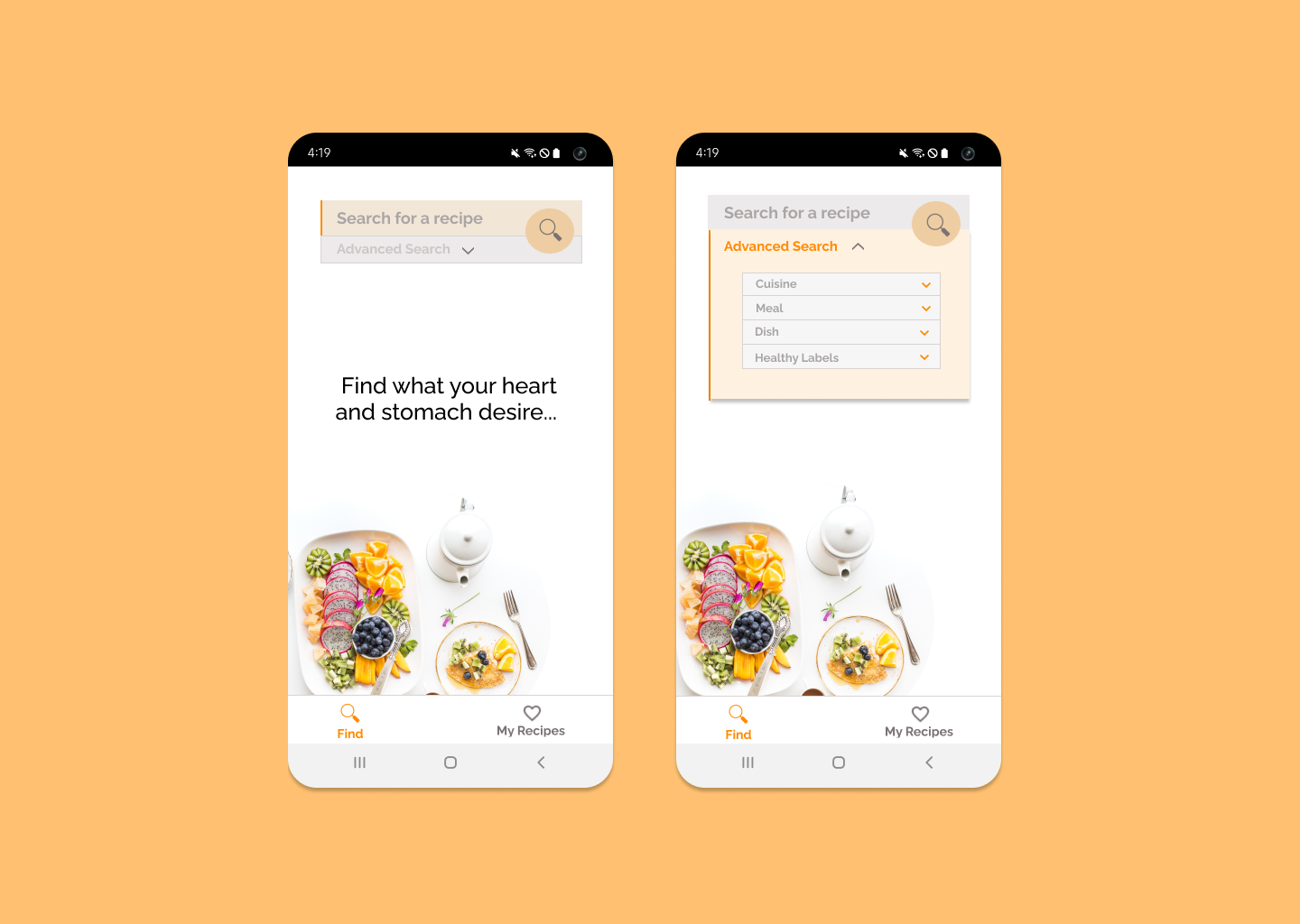 Recipe Mobile Design